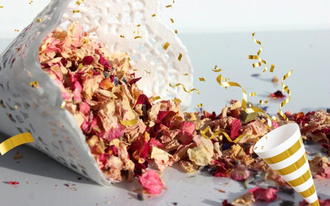 Les confettis biodégradables: c’est la solution responsable pour vos festivités