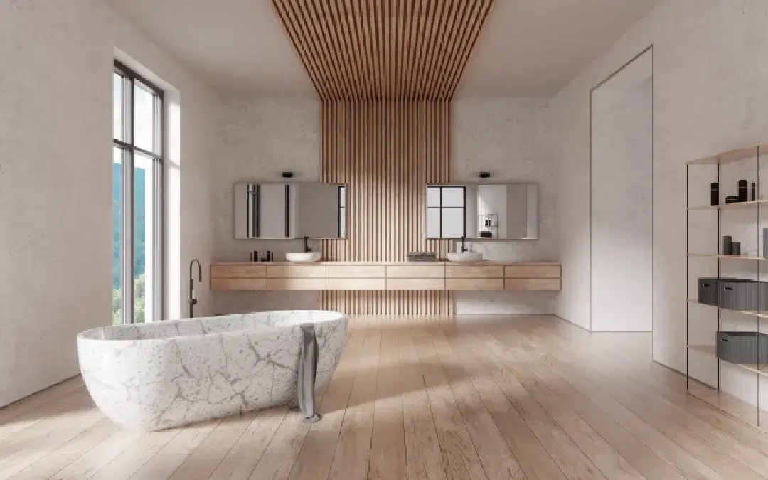 Le parquet salle de bain : l’excellence des lames en bois massif ou stratifié